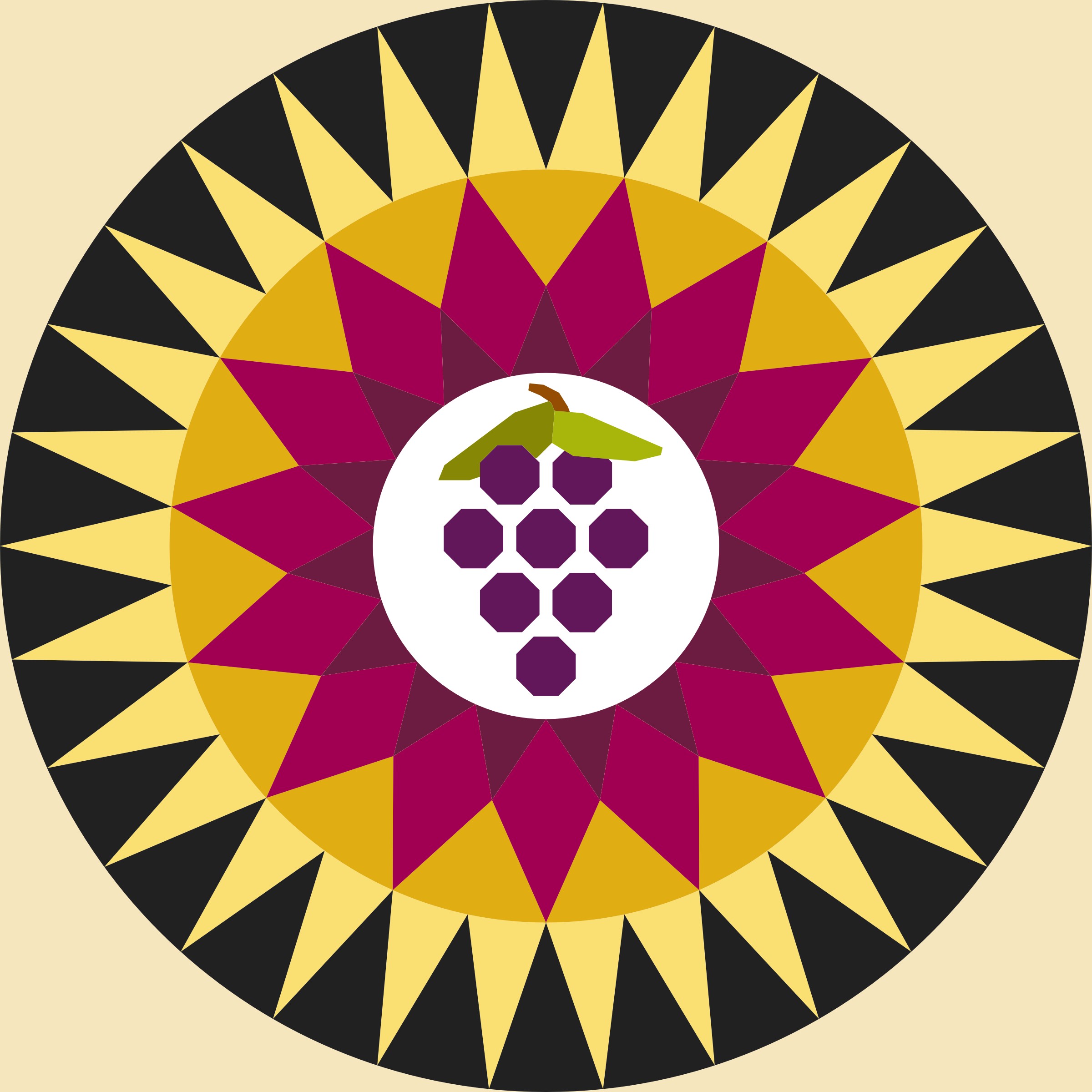 image of quilt block called Sol Of South Creek Vineyards